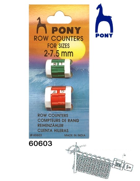Cuentavueltas Pony 60603, blister de 2 u