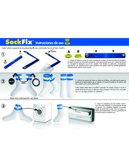 Boton Sockfix, blister 25 u