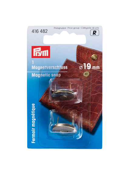 Cierre imán clavar Prym 19 mm, blíster 1 u
