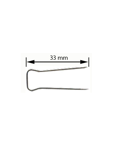 Alfiler macasar ALIK46 33 mm, 200 u