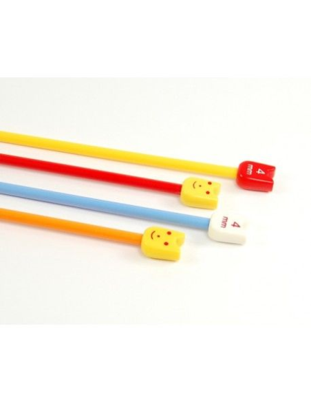 Aguja tricotar infantil Pony 61682, blister de 10 pares