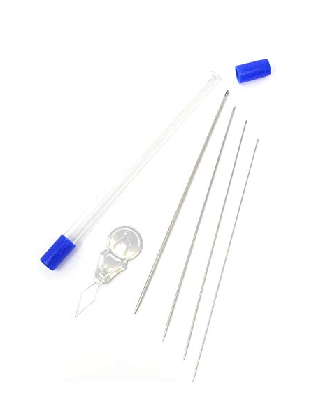 Aguja frivolité con enhebrador Pony 88201, blíster