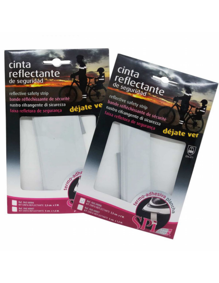 Cinta reflectante gris, blíster