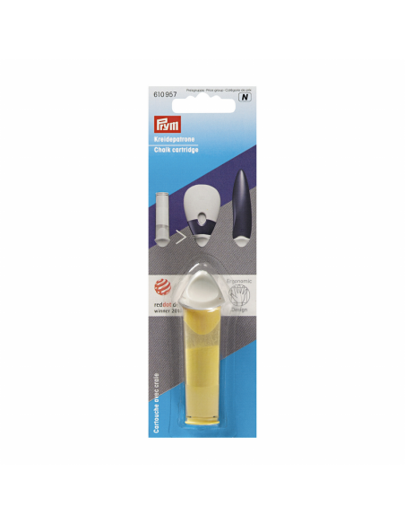 Cartucho con tiza Prym amarillo ergonomic 610957, blister