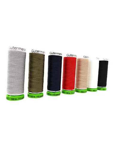 Hilo Gutermann rPET 100 m, 5 bobinas