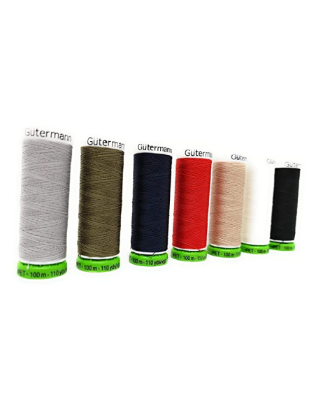 Hilo Gutermann rPET 100 m, 5 bobinas