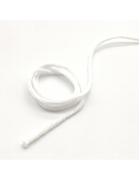 Goma cordón suave blanco, 100 m