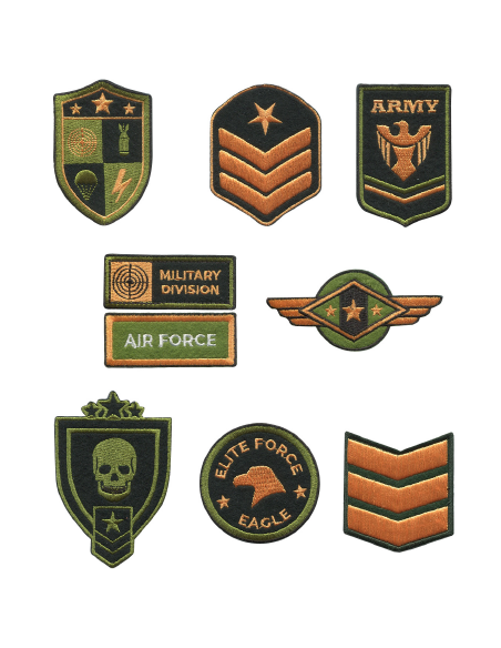 Expositor bordado 8207 Militar, 24 u