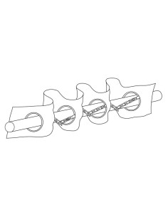 Cinta 80 mm transparente ollaos 42 mm, 25 m