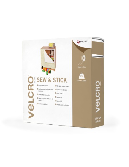 Velcro tapicería-mixed, 25 m