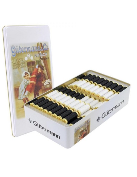 Expositor 100 m metálico Gutermann Nostalgia, 180 bobinas