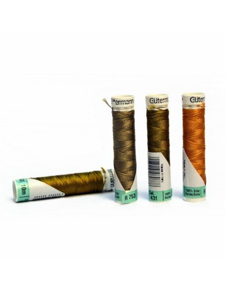 Hilo seda real Gutermann 10 m (R753), 10 bobinas