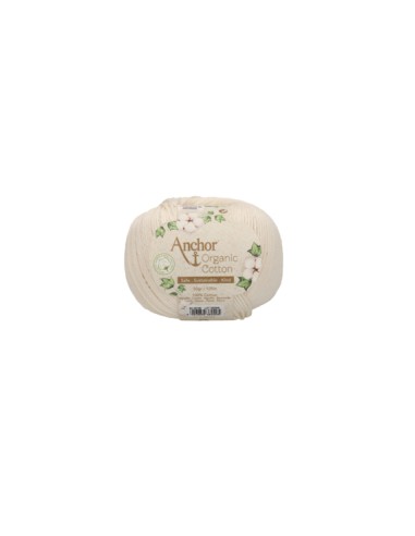 Hilo Anchor Organic Cotton 4660004 50 gr, ovillo