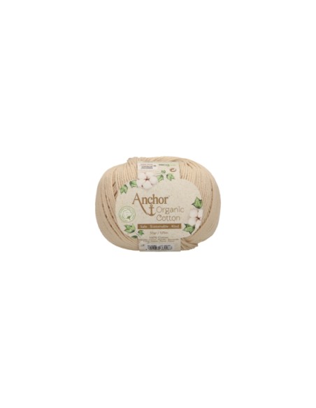 Hilo Anchor Organic Cotton 4660004 50 gr, ovillo