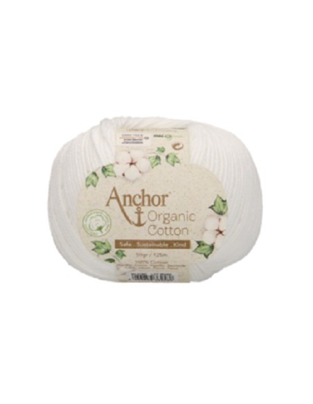 Hilo Anchor Organic Cotton 4660004 50 gr, ovillo