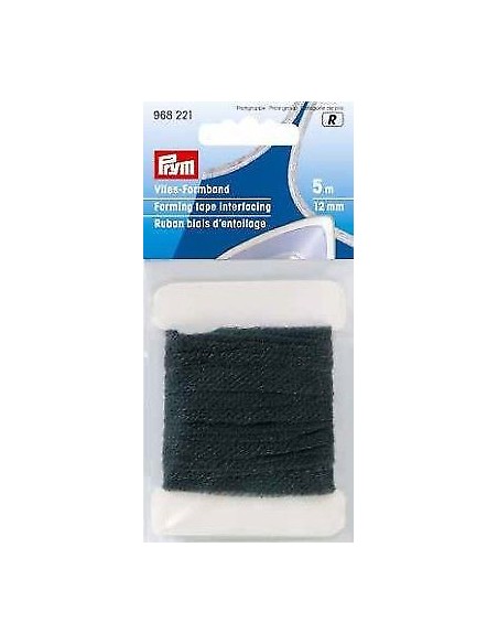 Entretela ligueta 12 mm Prym 968221 antracita, 5 m