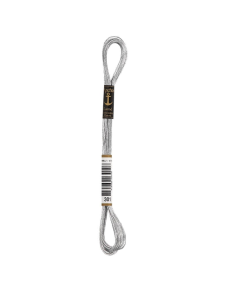 Hilo Anchor Lamé mouliné bordar mano 4180, 12 madejas