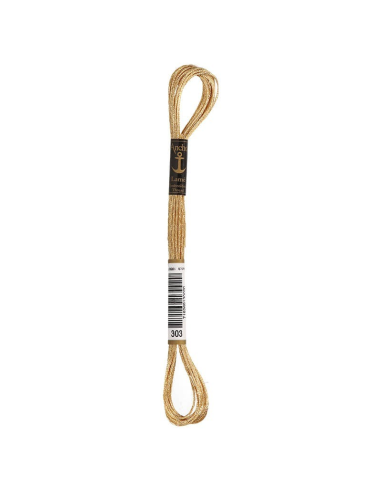 Hilo Anchor Lamé mouliné bordar mano 4180, 12 madejas