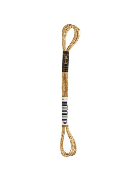 Hilo Anchor Lamé mouliné bordar mano 4180, 12 madejas