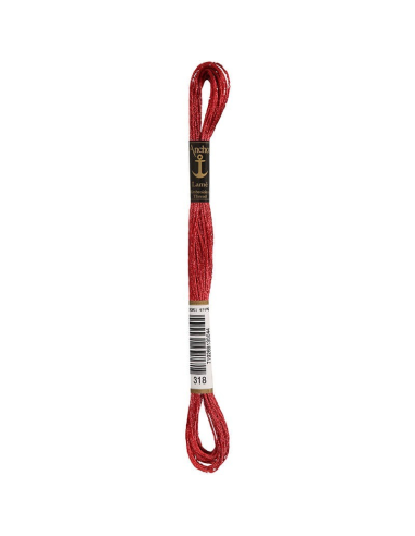 Hilo Anchor Lamé mouliné bordar mano 4180, 12 madejas