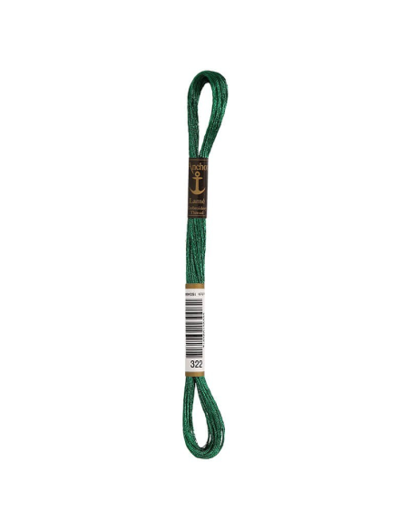 Hilo Anchor Lamé mouliné bordar mano 4180, 12 madejas