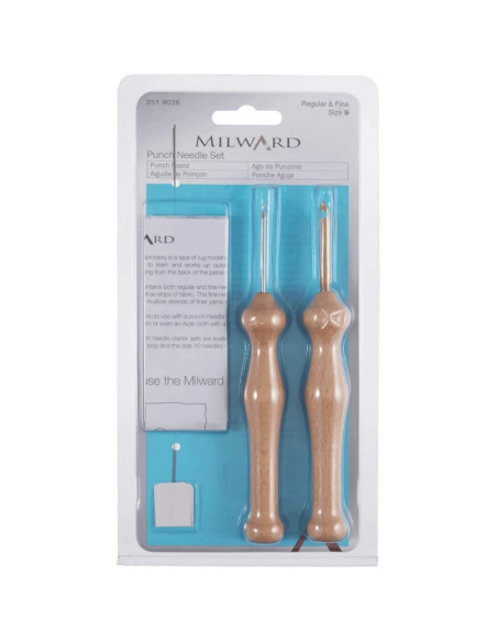 Aguja bordar punch needle 6 & 9 2519026 Milward, blíster