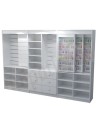 Mueble expositor correderas + lamas + estantes