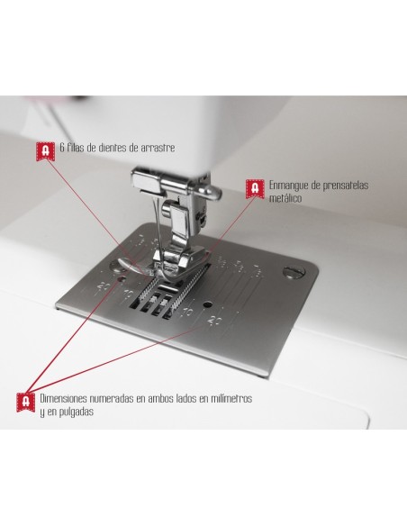 Máquina coser doméstica Alfa zig-zag Practik 9