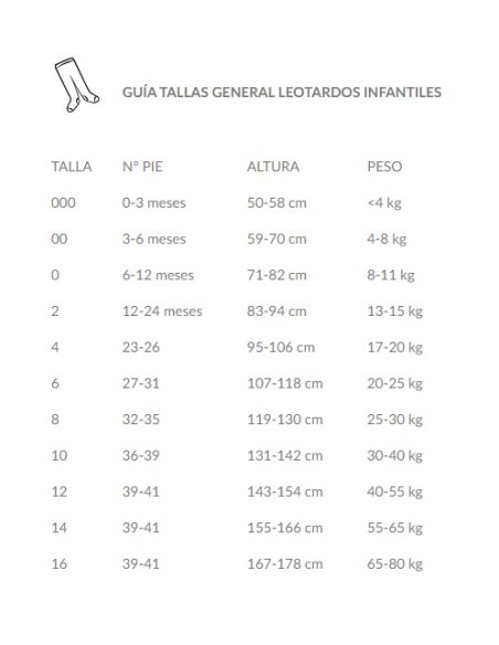 Leotardos básicos canalé Cóndor 2016/1
