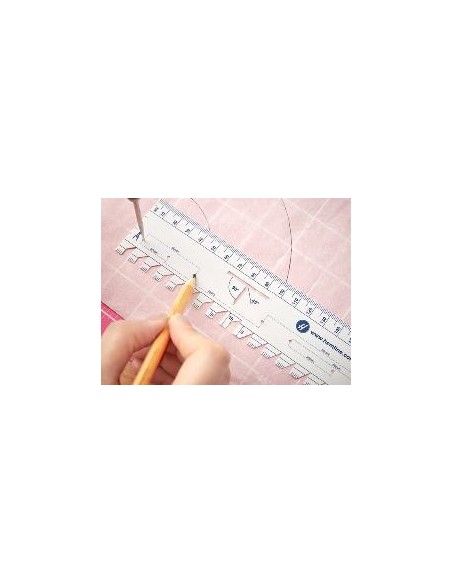 Regla calibrador de costura Hemline H268