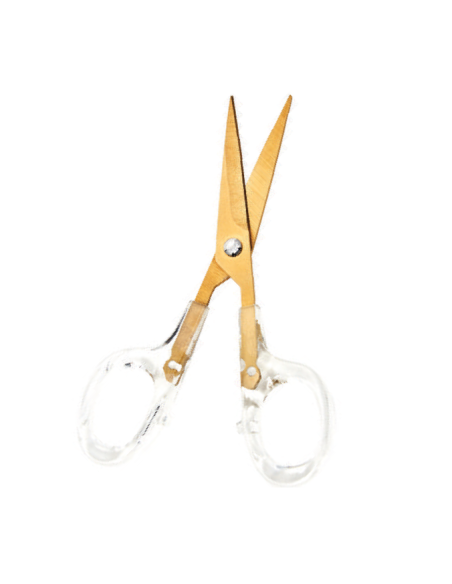 Tijera bordar HG mango traslúcido 125 mm, unidad