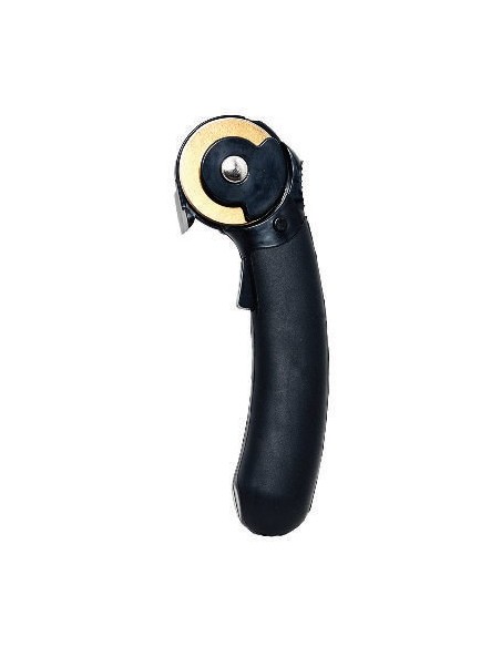 Cutter circular negro hoja dorada 45 cm, und