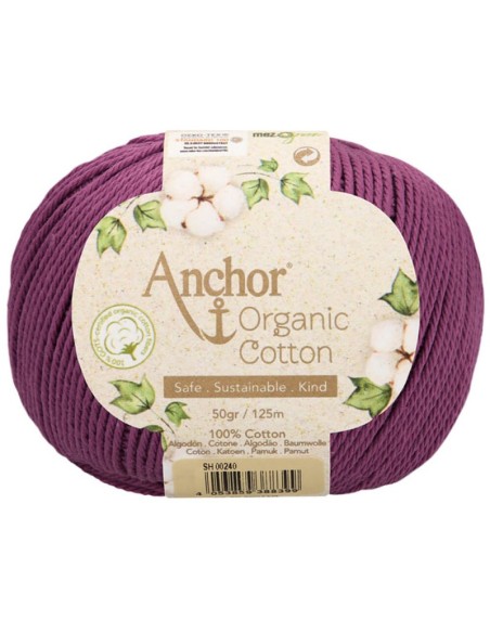 Hilo Anchor Organic Cotton 4660004 50 gr, ovillo