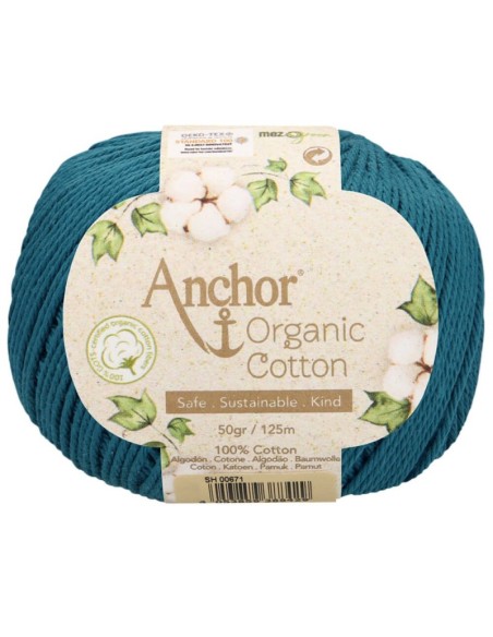Hilo Anchor Organic Cotton 4660004 50 gr, ovillo
