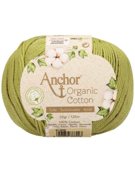 Hilo Anchor Organic Cotton 4660004 50 gr, ovillo