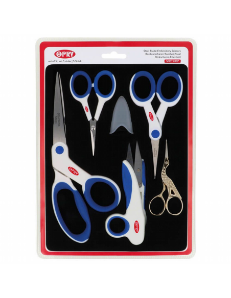 Tijera acero inox. set de 5 Opry 65635