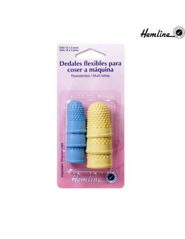 Dedal patch Hemline H226, blíster de 6 u (2 tamaños)
