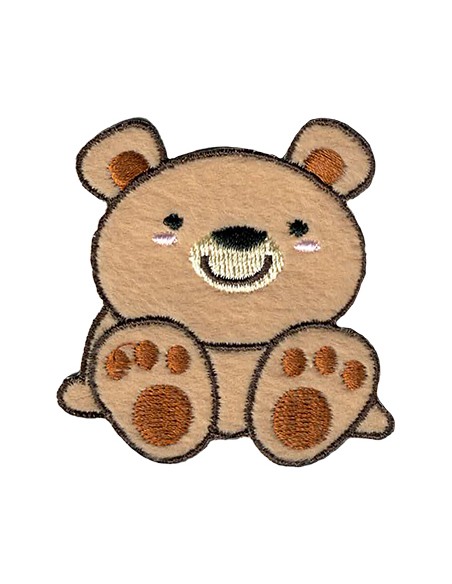 Aplicación bordada oso 8230-56, blíster de 5 ud.
