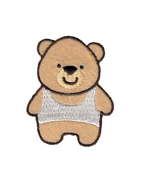 Aplicación bordada oso 8230-57, blíster de 5 ud.