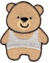 Aplicación bordada oso 8230-57, blíster de 5 ud.