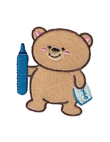 Aplicación bordada oso 8230-58, blíster de 5 ud.