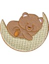 Aplicación bordada oso 8230-61, blíster de 5 ud.