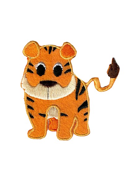 Aplicacion bordada tigre 8230-64, blister de 5 ud.