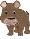 Aplicación bordada perro 8230-65, blister de 5 ud.