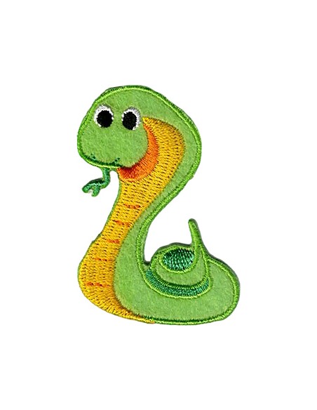 Aplicación bordada serpiente 8230-66, blister de 5 ud.