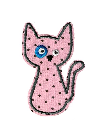 Aplicación bordada gatito 8230-80, blíster de 5 ud.