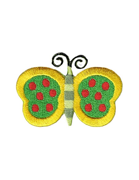 Aplicación bordada mariposas 8230-97, blister de 5 ud.