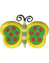Aplicación bordada mariposas 8230-97, blister de 5 ud.