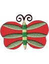 Aplicación bordada mariposas 8230-99, blister de 5 ud.