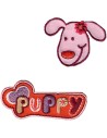 Aplicacion bordada perro 8230-126, blister de 5 ud.